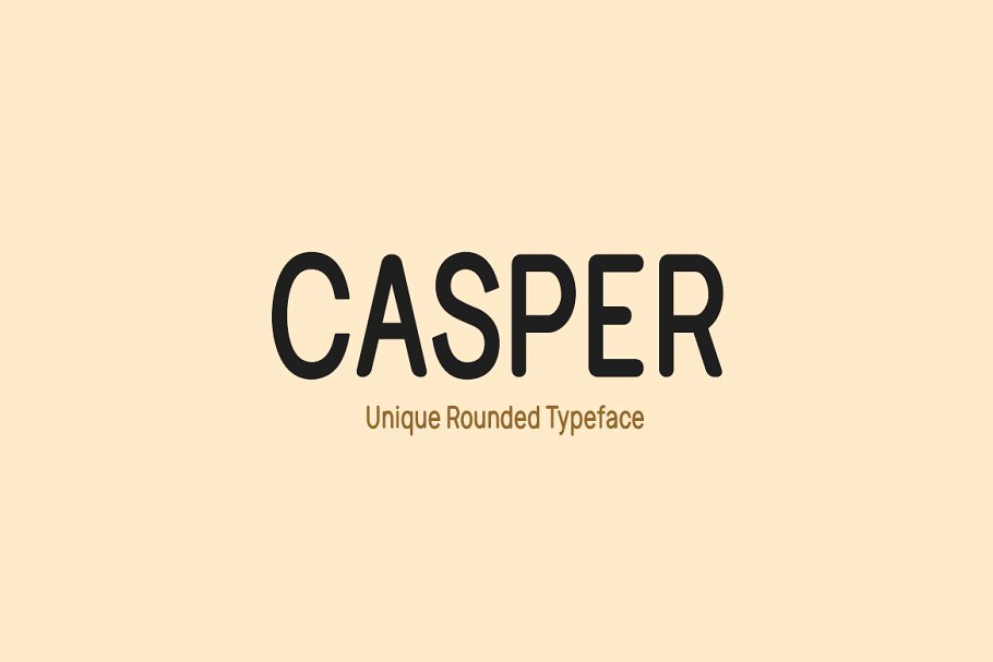 Ejemplo de fuente Casper Regular